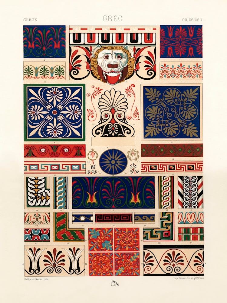 Greek Pattern, Albert Racine