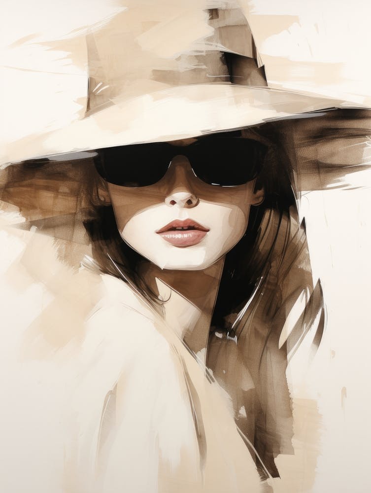 Portrait Of A Woman In A Hat