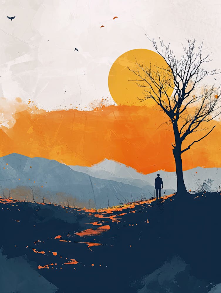 Sunset On The Hill, Boho