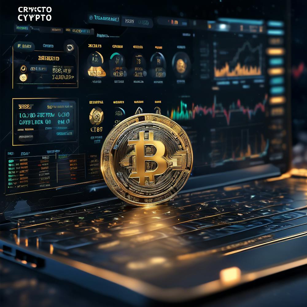 Bitcoin On A Laptop