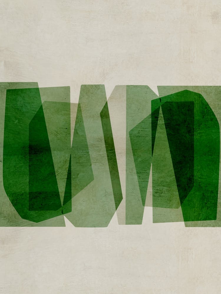Green Geometric Abstract