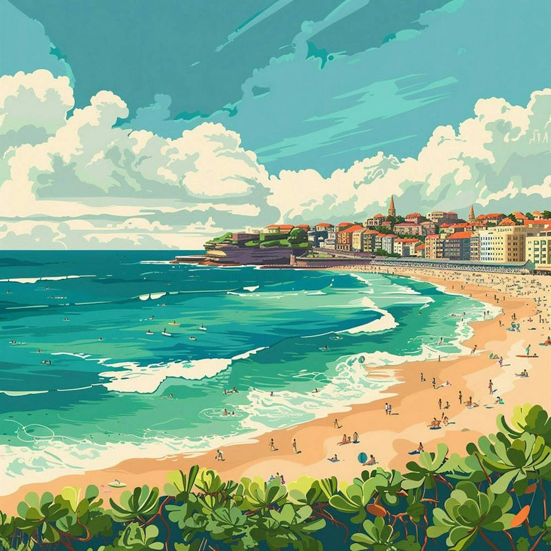 Beach Scene In Portugal