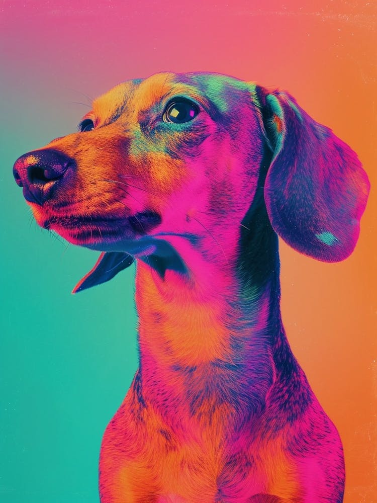 Polaroid Dog Portrait 2