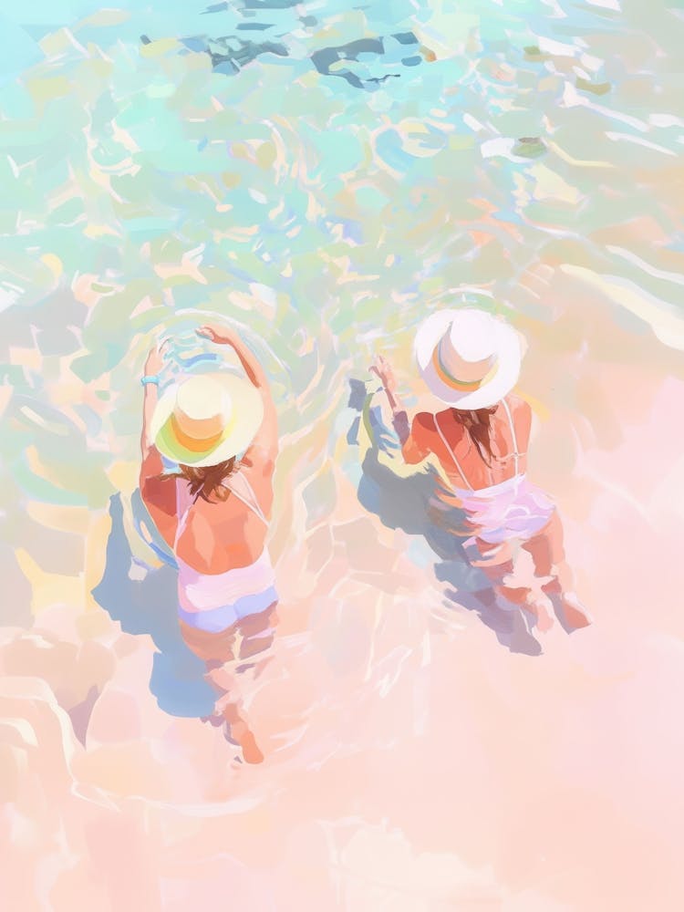Two Women In The Water
