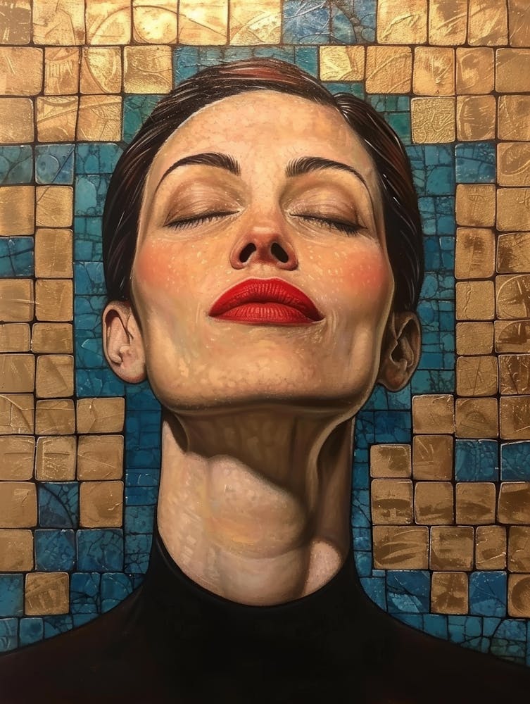 Woman With Eyes Closed 1