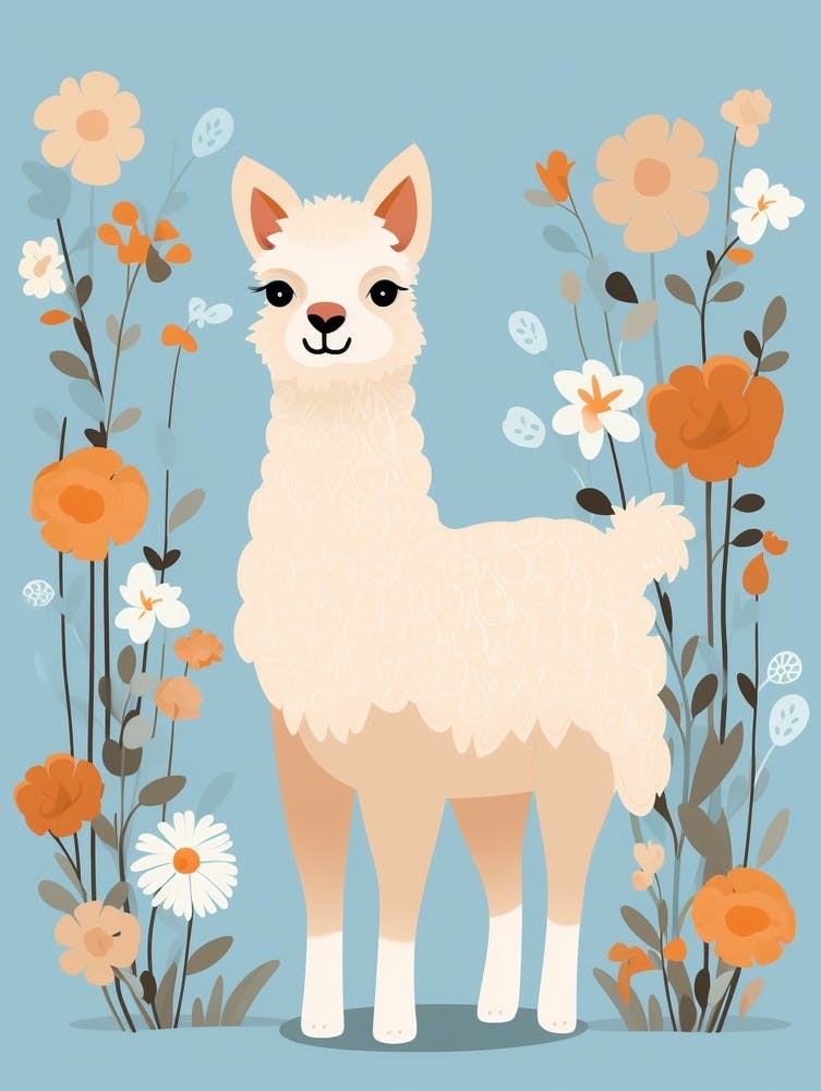 Baby Animal Illustration  Alpaca 5