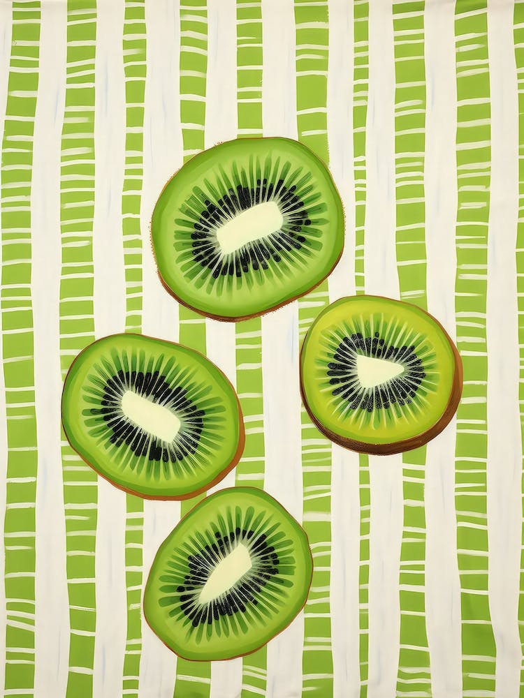 Kiwi Fruit Summer Illustration 1