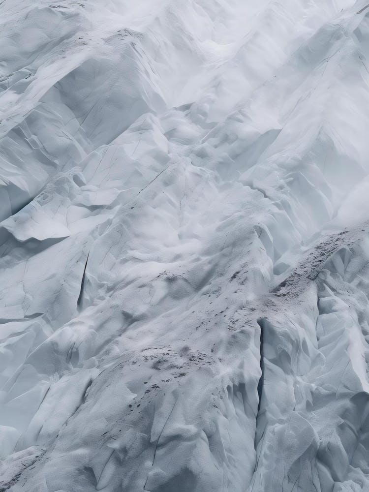 Aerial View Of A Glacier