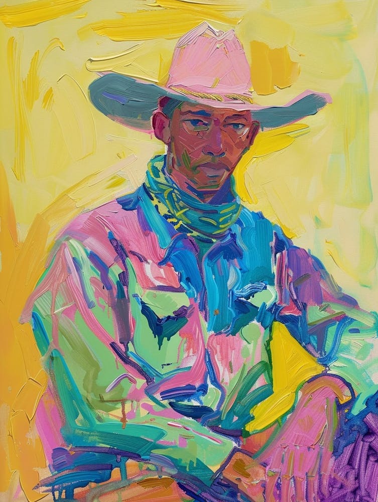 Painting Of A Cowboy 3
