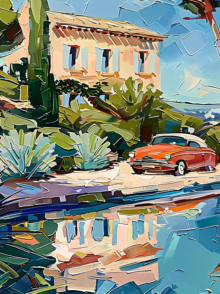 Car By The Pool