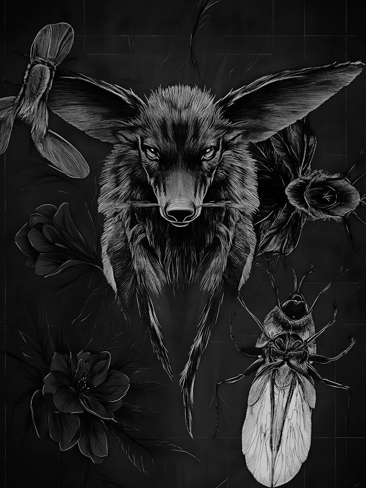 Foxes And Flowers