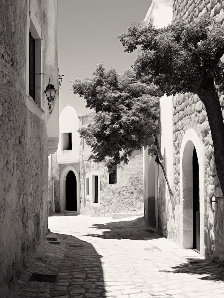 Rhodes, Greece, Mediterranean Black And White Photography Analogue 4