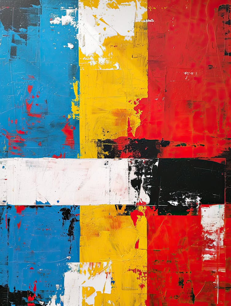 Red White And Blue Pop Art