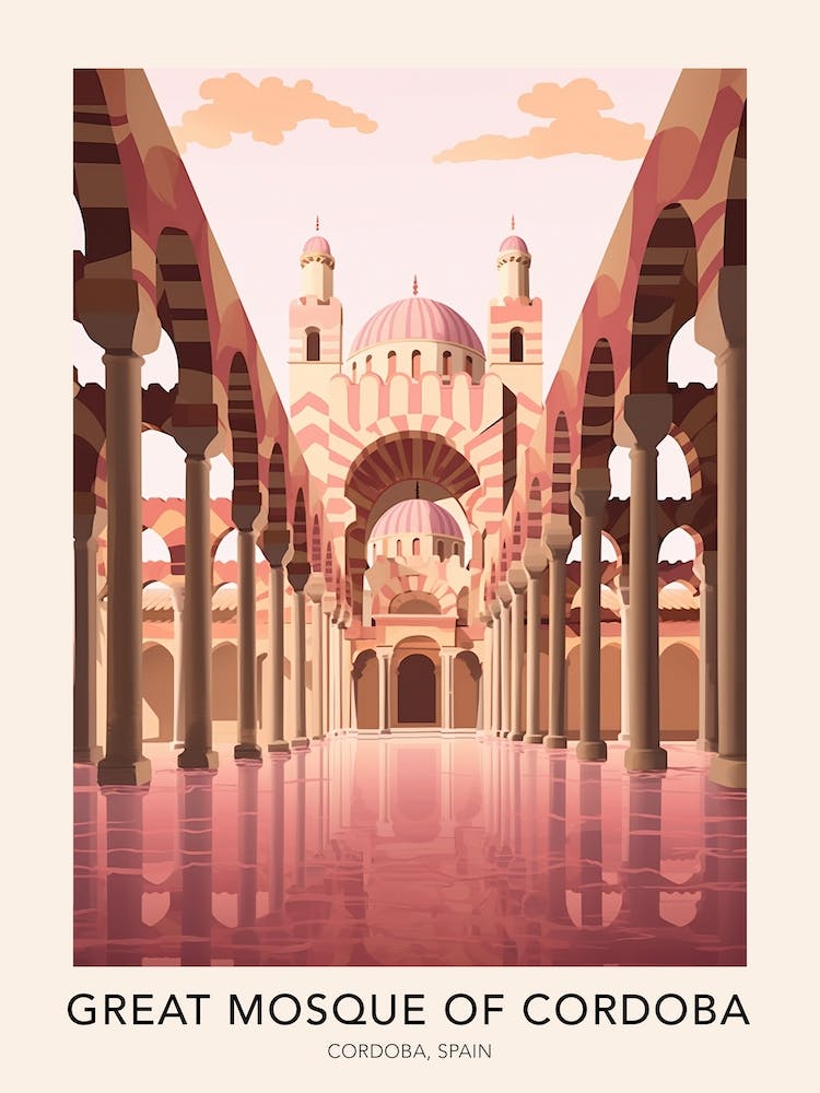 The Great Mosque Of Cordoba Spain Travel Poster