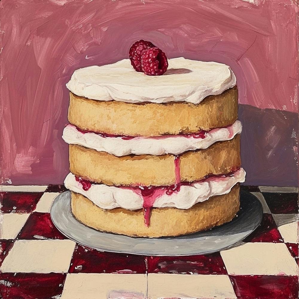 Pastel Tile Victoria Sponge 2