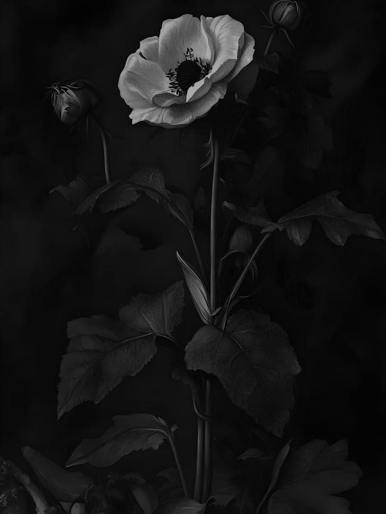 Black And White Flower 42