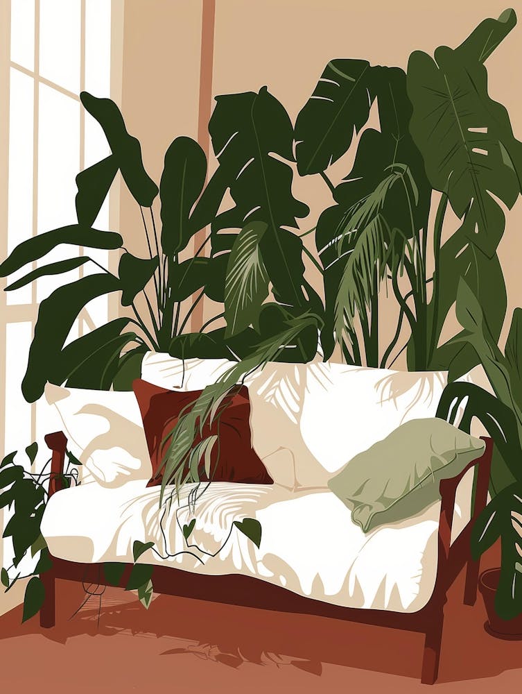 Living Room With Plants 1