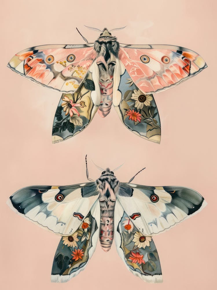 Spring Butterflies William Morris Style 10