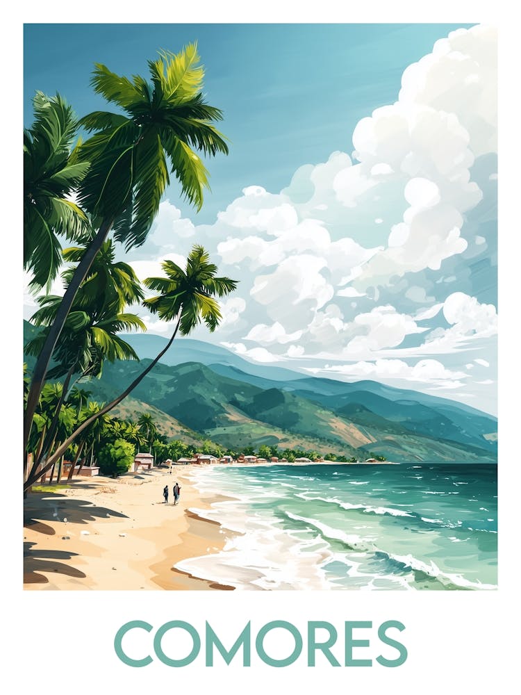 Affiche de voyage Comores