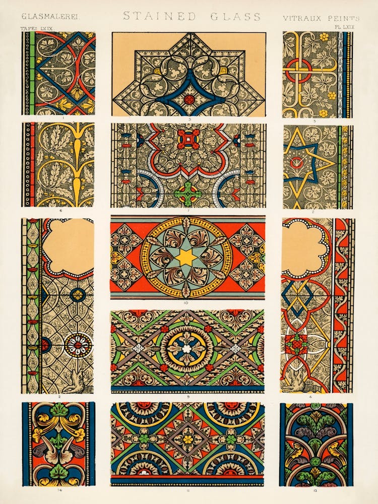 Vintage Pattern Illustration, Owen Jones                                                                                                                                                                             