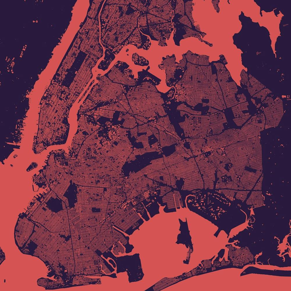 New York in Purple/Night