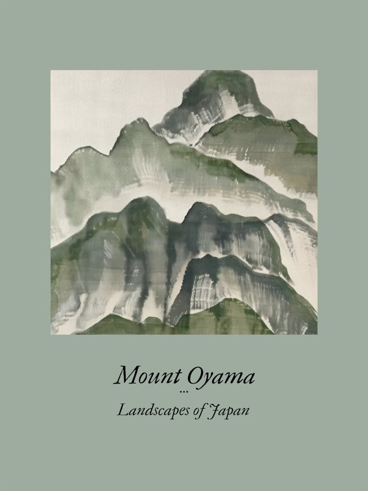 Landschaften Japans Mount Oyama 102