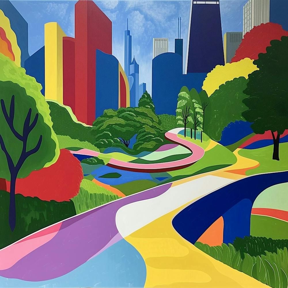 Abstract Park Collection Millennium Park Chicago 3