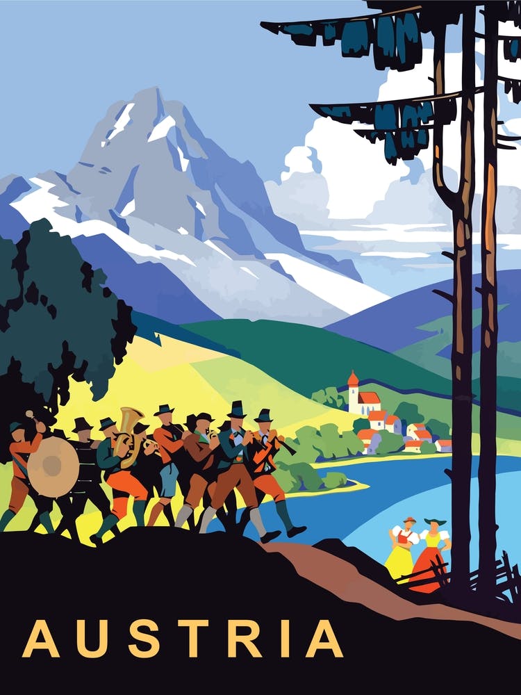 Austria, Music Orchestra on Picnic