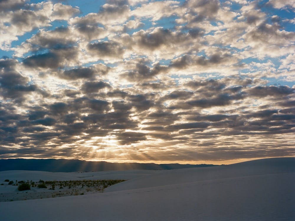 White Sands New Mexico Sunrise IV on Film