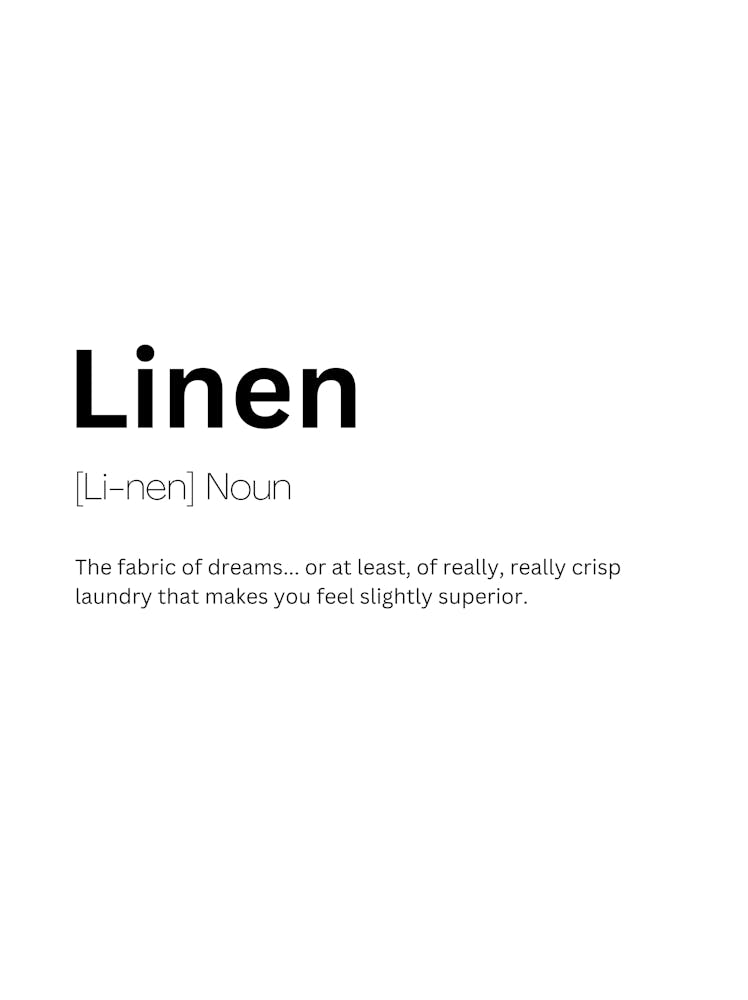 Linen Définition Signification 1