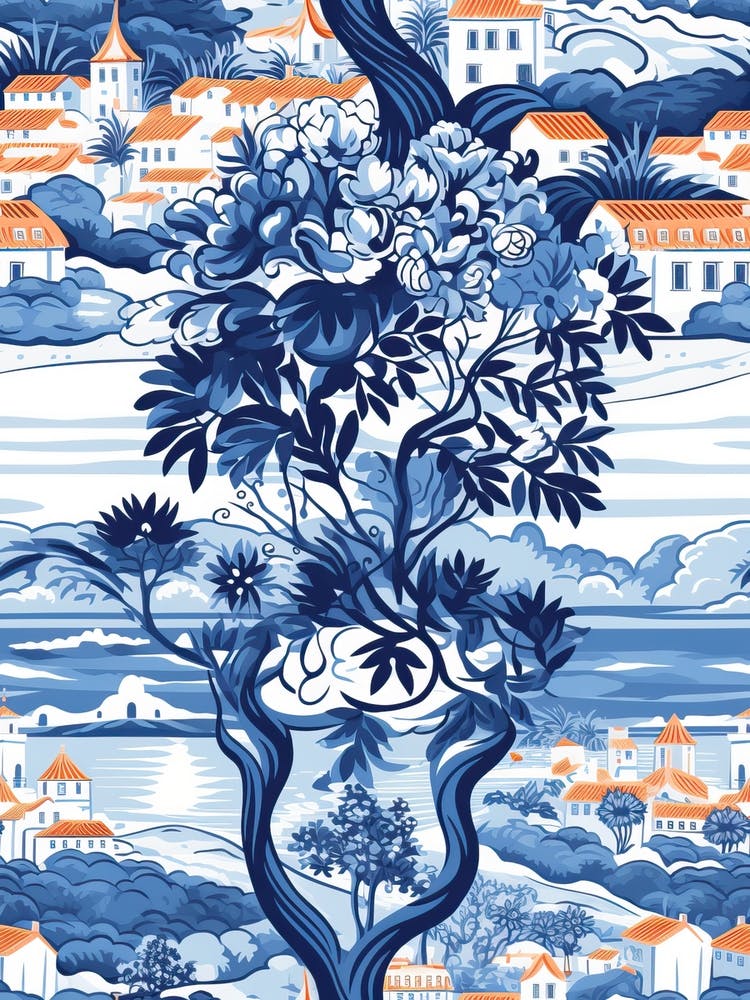 Algarve, Portugal Motif de Voyage Inspiré 1