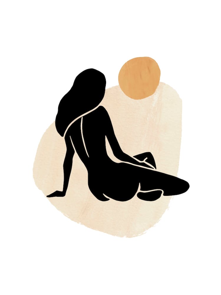 Silhouette einer Frau