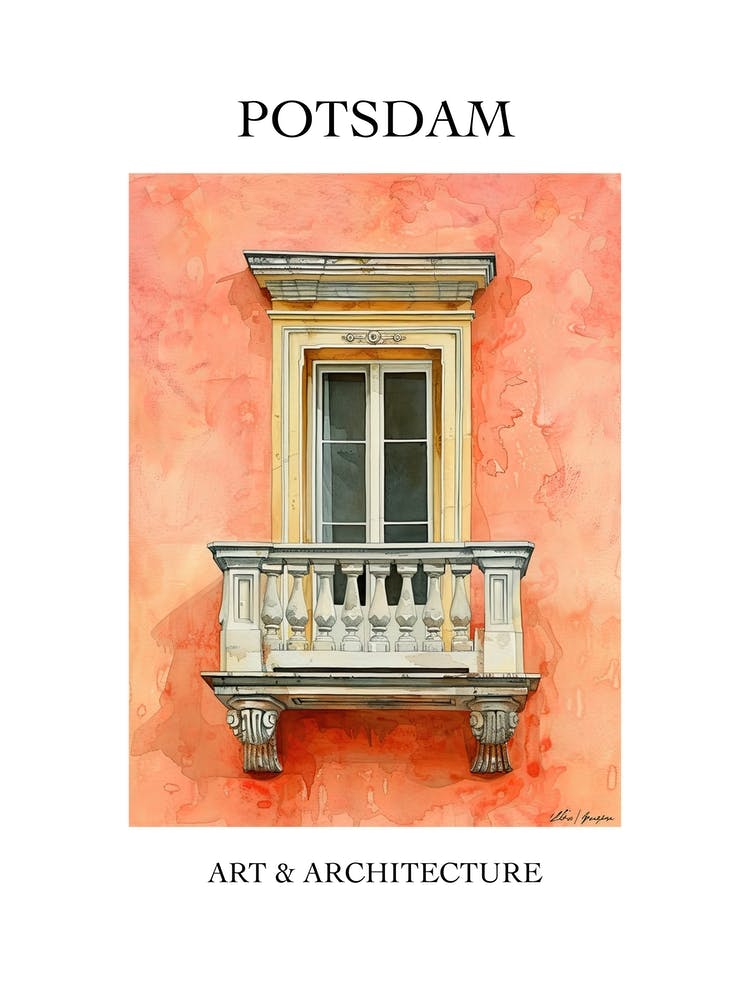 Potsdam Travel And Architecture Poster 2