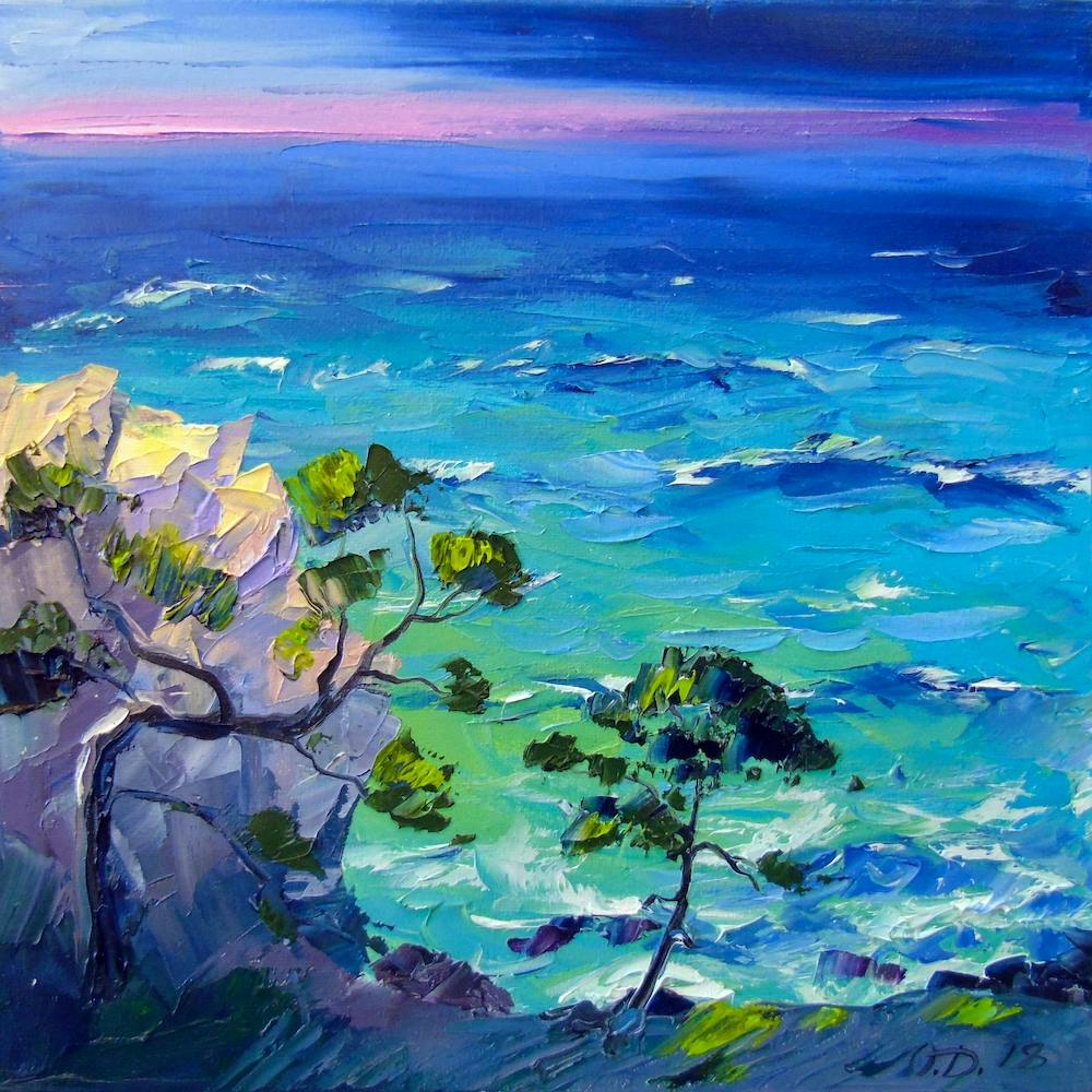 Turquoise sea and rocks