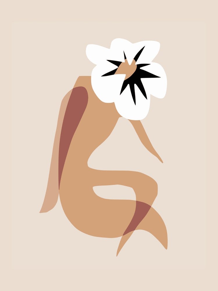 White Floral Manly