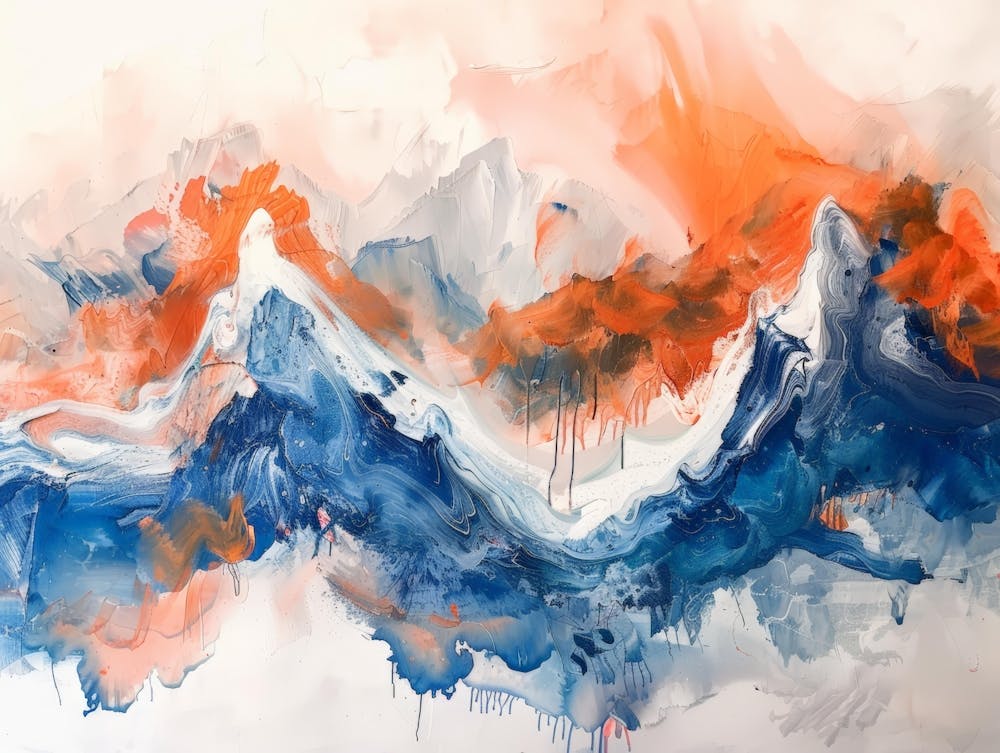 Abstract Mountain Painting 10