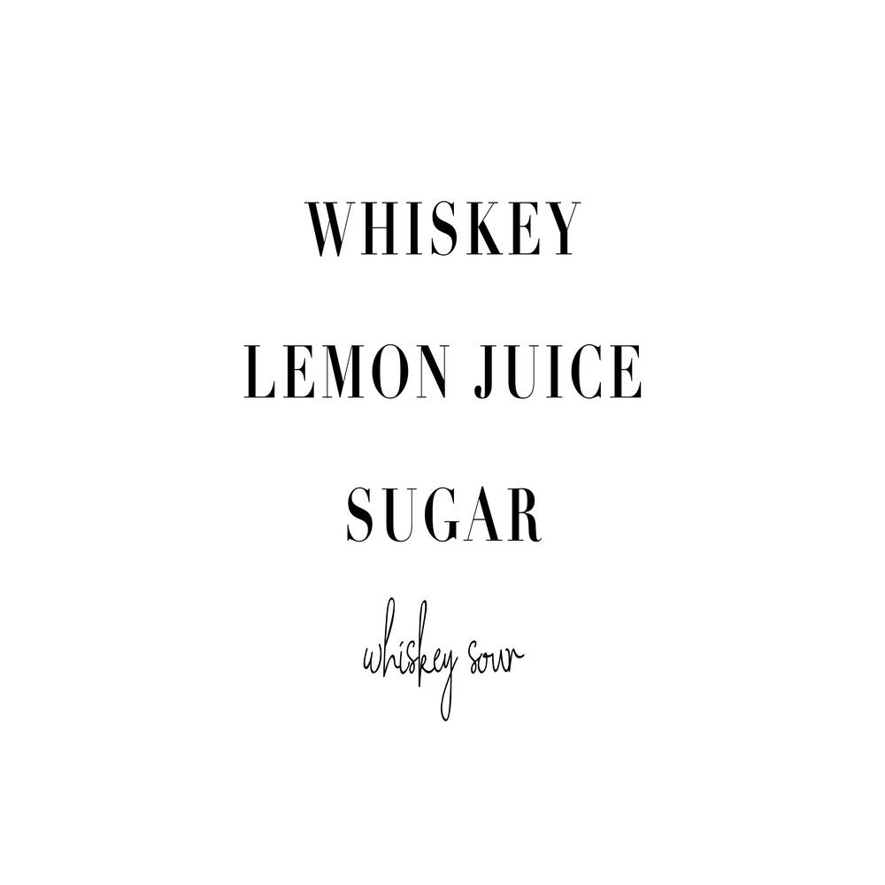 Whiskey Sour Cocktail Recipe