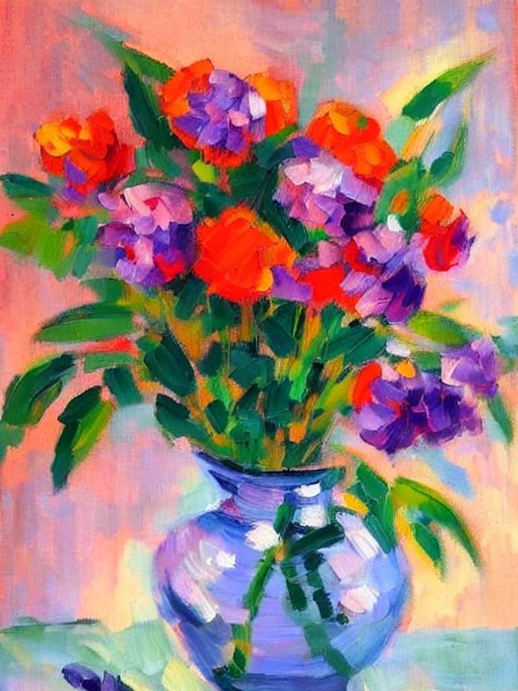 Lavender 2  Matisse Style Flower