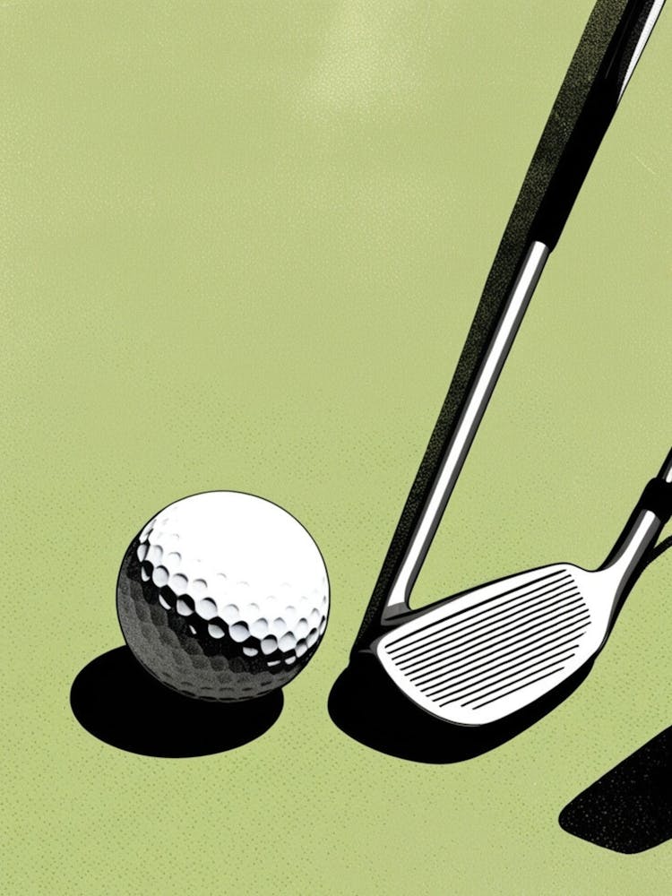 Golf Club And Ball