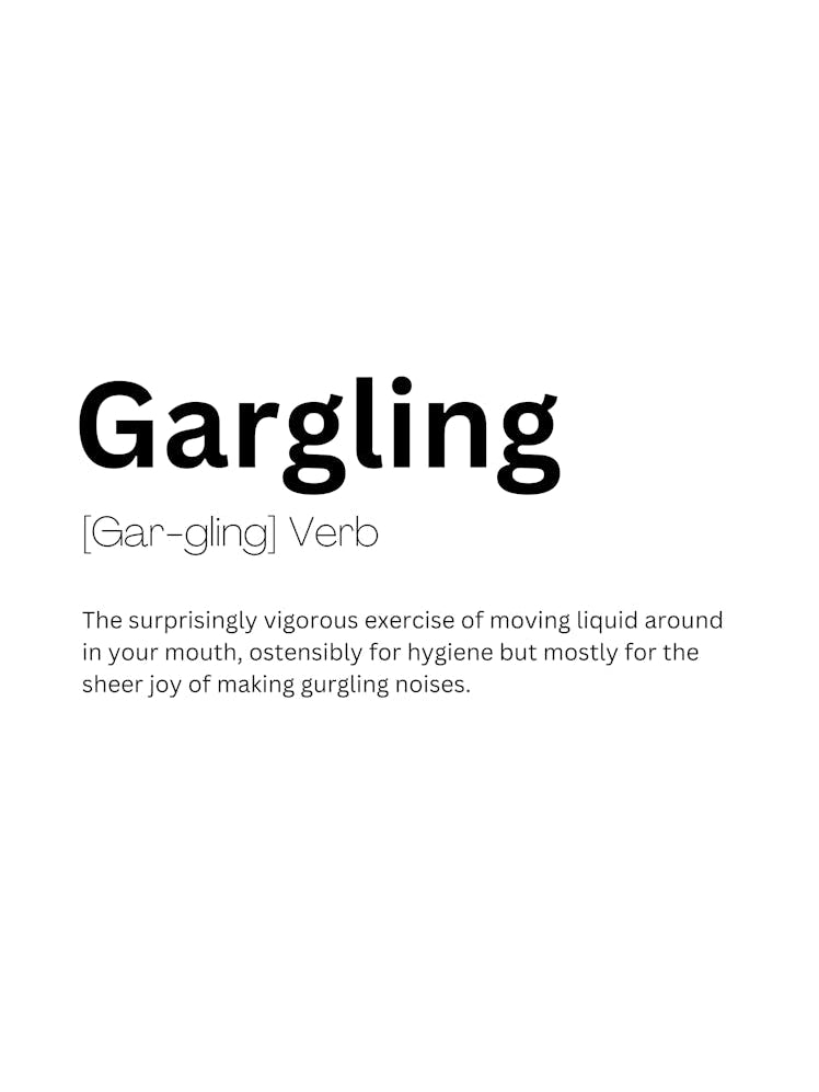 Gargling Definition Meaning 1