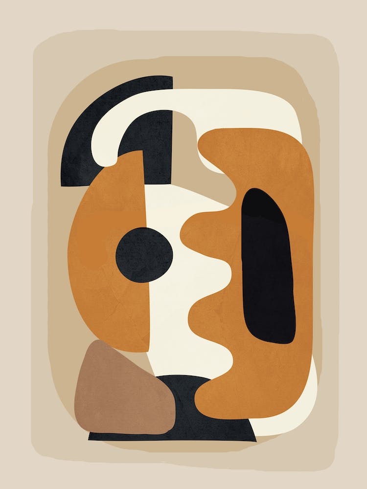 Minimal Abstract Shape Art 1