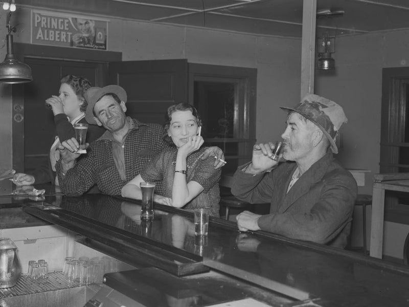 Saturday Night In A Saloon, Craigville, Minnesota By Russell Lee