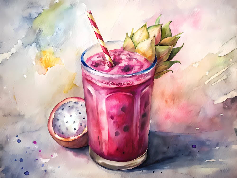 Dragon Fruit Smoothie Thailand