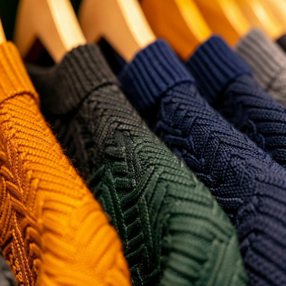 Row Of Knitted Sweaters
