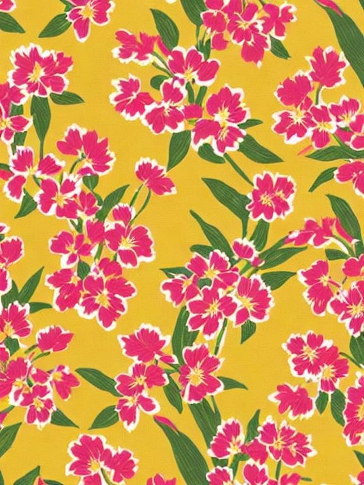 Kangaroo Paw Floral Print Retro Pattern Flower