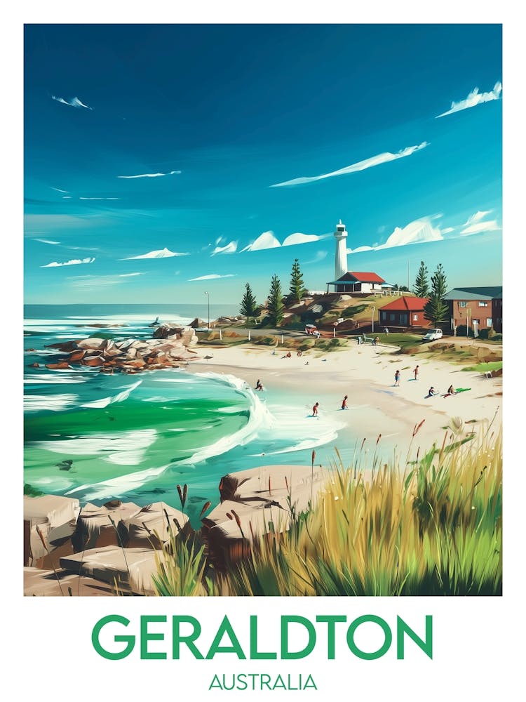 Affiche de voyage Geraldton