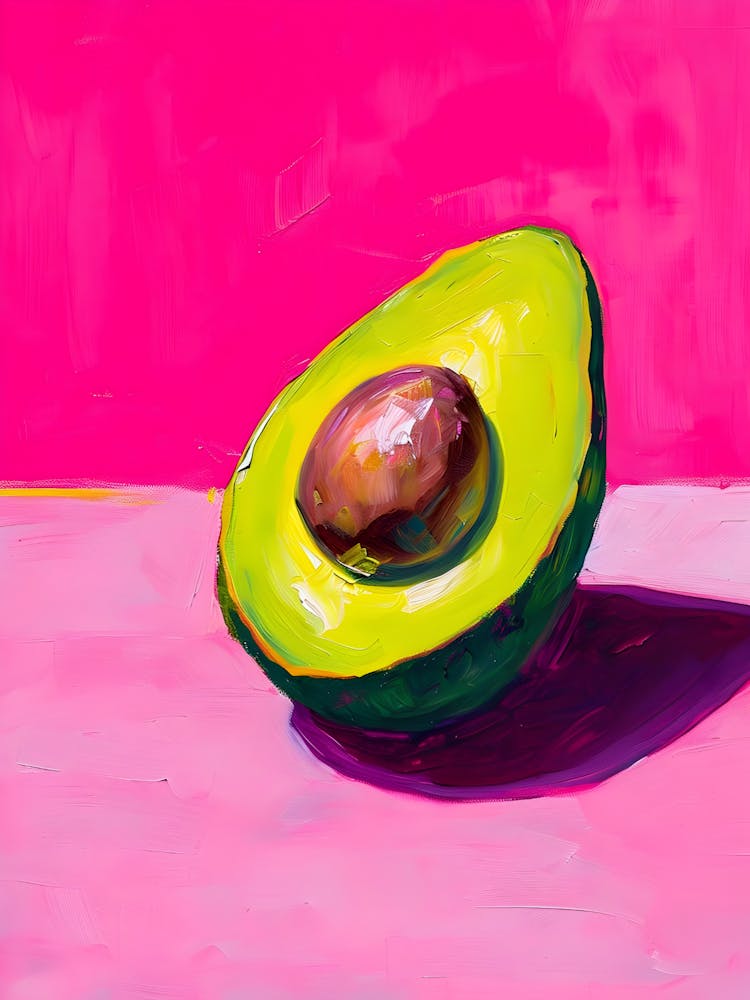 Avocado On Pink