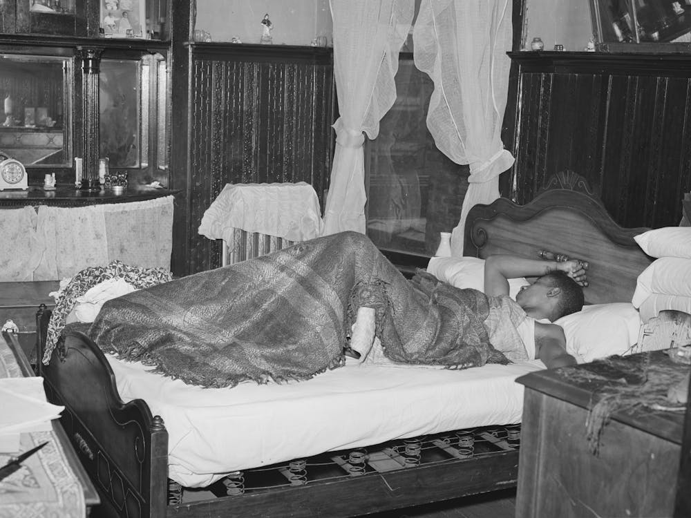 Bedroom In Apartment House Rented To Es, Chicago, Illinois By Russell Lee