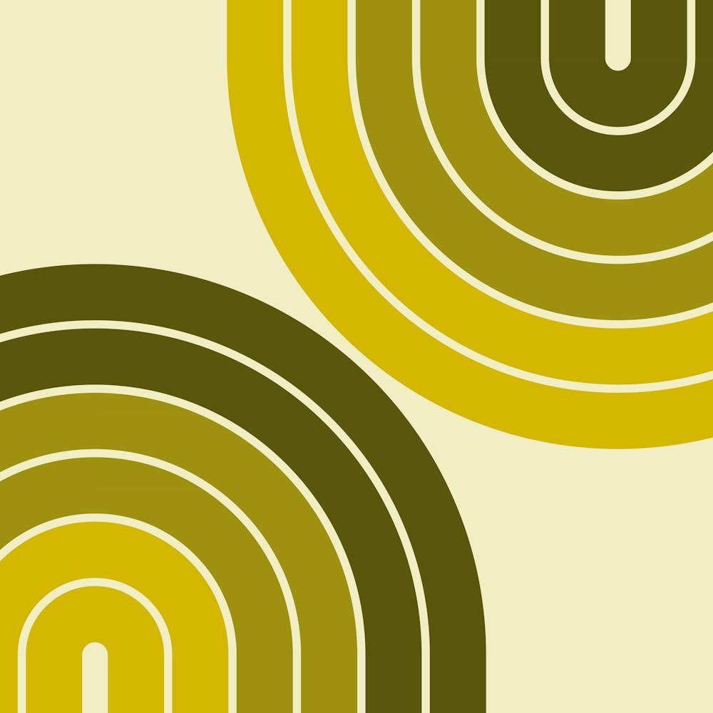 Midcentury Modern Geometric Rainbow Ia In Retro Themed 02