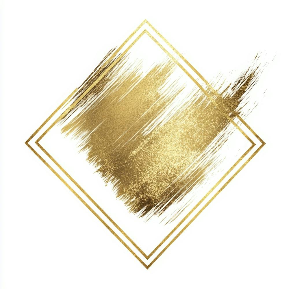 Gold Brush Stroke Painting